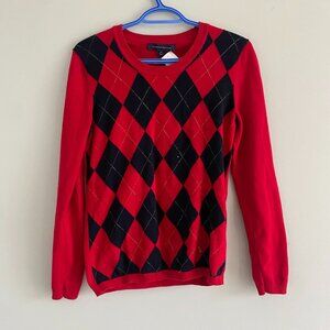 Red Plaid Tommy Hilfiger Sweater